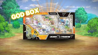 Lucario V And Tyranitar V Heavy Hitter God Box [upl. by Harold]