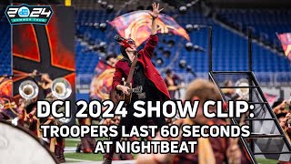 SHOW CLIP 2024 Troopers Dance With the Devil Ending at NightBEAT  DCI 2024 on FloMarching [upl. by Bollay619]