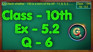 Class  10 Ex  52 Q6 Maths Arithmetic progression NCERT CBSE  Green Board [upl. by Ameer]