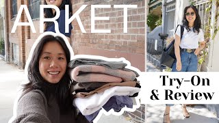 ARKET CLOTHING REVIEW amp TRYON  AW Wardrobe Staples 2022  Mini Sale Haul  Petite Friendly [upl. by Fadil971]