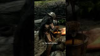 Cooking With Lucien Flavius  Skyrim Follower Mod shorts [upl. by Hentrich46]