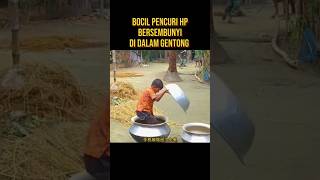 BOCIL PENCURI HP BERSEMBUNYI DI DALAM GENTONG alurceritafilm film [upl. by Naenej]