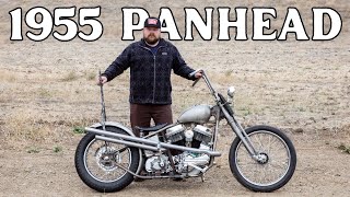 Nick Turners 1955 Panhead  Biltwell Peoples Champ Show 2024 [upl. by Nanni414]