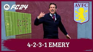 Unai Emery 4231 Aston Villa EA FC 24 Tácticas [upl. by Iadrahs]