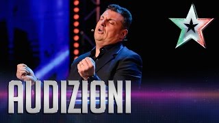 I mille volti di Claudio Lauretta  Italia’s Got Talent 2015 [upl. by Fawna]