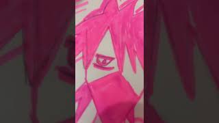 quotWatch me bring an anime character to life using only highlighters artshorts artistsonyoutube [upl. by Fernande]