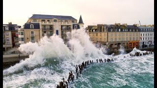 Grandesmarées saintmalo octobre 2024 [upl. by Hege]