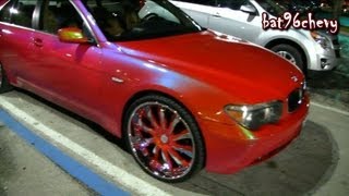 OUTRAGEOUS BMW 745 Li on 24quot Forgiatos  1080p HD [upl. by Whitten653]