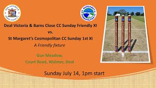 Deal Victoria amp Barns Close CC vs St Margaret’s Cosmopolitan CC [upl. by Aynodal]