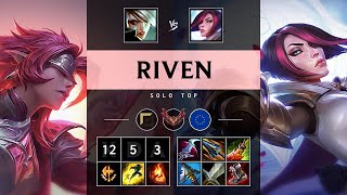 Riven Top vs Fiora Dominating  EUW Grandmaster Patch 1420 [upl. by Brewster]