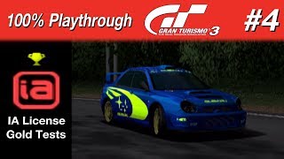 Gran Turismo 3  4  IA License Gold Tests [upl. by Hapte]