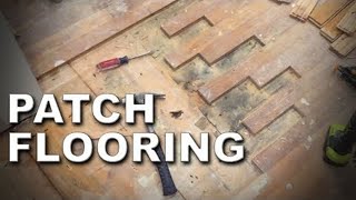 How to Patch Hardwood Floors  Every Step [upl. by Haimehen]