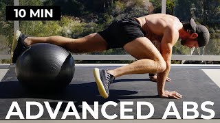 10 Minute ADVANCED Stability Ball Abs [upl. by Varien]