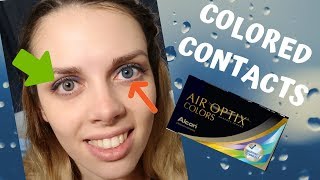 I TRY EVERY AIR OPTIX COLORS  COLORED CONTACT LENSES ON DARK EYES [upl. by Anaerda]