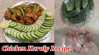 Chicken with Bitter Gourd – Authentic Pakistani Recipe  At Home  By Cooking With Tasleem Food [upl. by Boyes]