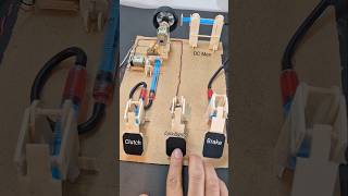 Car pedal Mechanism  dcmotor tech diy motor youtubeshorts [upl. by Serge]