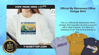 Official My Retirement Office Vintage Shirt [upl. by Nnayelhsa533]