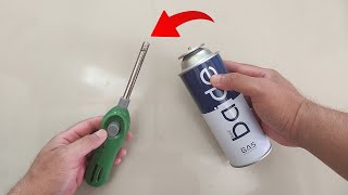 How to refill a gas lighter with Butane Gas [upl. by Landers487]