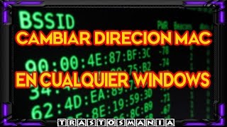 CAMBIAR DIRECCION MAC EN TARJETA DE RED WINDOWS [upl. by Alessandro]