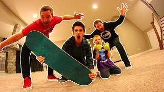 HILARIOUS 4 WAY CARPETBOARD SKATE [upl. by Ylrac736]