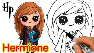 How to Draw Hermione Easy  Harry Potter [upl. by Aselehc]