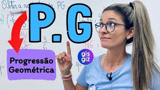 PROGRESSÃO GEOMÉTRICA PG AULA 1  TERMOS E RAZÃO DE UMA PG \Prof Gis [upl. by Ainesell]