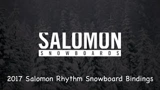 2017 Salomon Rhythm Snowboard Binding  Review  TheHousecom [upl. by Esinyl]