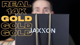 Jaxxon 14k Solid Gold Cuban Link Chain  First Impressions [upl. by Hoi535]