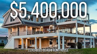 Connecticuts Finest Coastal Living  The Ultimate Beachfront Home  Guilford CT [upl. by Llerud]