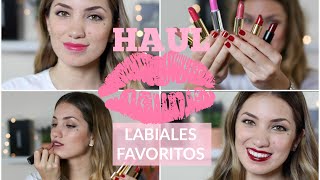 Haul mis labiales favoritos  Natalia Merino [upl. by Tnirb283]