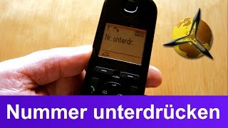 Telefon Anzeige Nummer  Telefonnummer unterdrücken [upl. by Safier98]