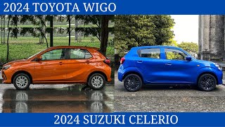 2024 Toyota Wigo Vs 2024 Suzuki Celerio is The best small car Comparison [upl. by Sibby46]