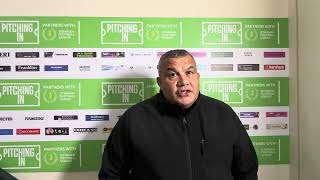 HAMLET INTERVIEWS  Hakan Hayrettin  Folkestone Invicta  181123 [upl. by Ursel]