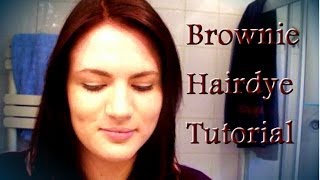 Hairdye tutorial with tips LOreal Brownie 454 [upl. by Faline]