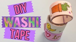 DIY WASHI TAPE  Make Your Own  Gift Idea [upl. by Tanah108]