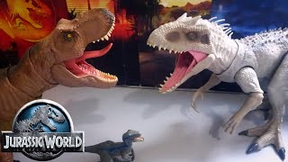 Jurassic World Battle FIinal Rexy Velociraptor Blue VS Indominus Rex Stop Motion  3K Special [upl. by Hollister340]