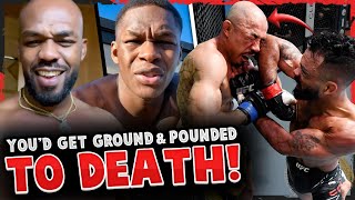 REACTIONS to Jose Aldo vs Rob Font Jon Jones SENDS MESSAGE to Israel Adesanya Dana White UPDATE [upl. by Fechter]