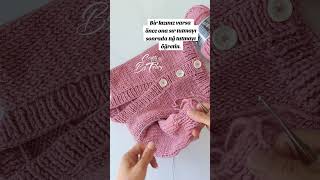 Örgüde kol bileğinde ilmek eksiltme yöntemi örgü babyknitting [upl. by Koralie]