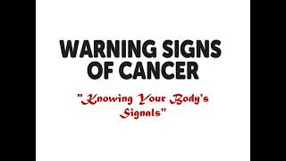 Warning Signs ⚠️ of Cancer GODSGRACE [upl. by Maribel684]