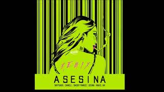 Asesina Remix Letra  Anuel AA Ozuna Daddy Yankee Brytiago y Darell Audio Oficial [upl. by Pyne]