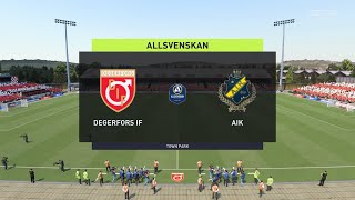 FIFA 22  Degerfors vs AIK  Allsvenskan Prediction  26062022  Gameplay [upl. by Glassco]