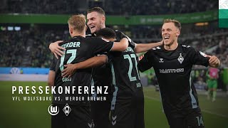 VfL Wolfsburg  SV Werder Bremen 24 I  Pressekonferenz  SV Werder Bremen [upl. by Flower984]