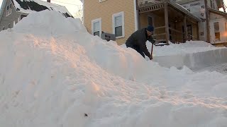 Heres which Massachusetts community hit snow jackpot during Blizzard of 2022 [upl. by Eelrihs]