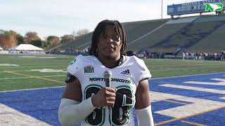 UND Football  Malachi McNeal Postgame  11224 [upl. by Fahland]