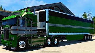 Kenworth k100E ATS y en directo wyoming [upl. by Suoirrad]