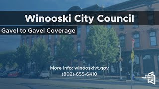 Winooski City Council  10212024 [upl. by Ibbison]