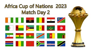 Africa Cup of Nations 2023 Simulations after MatchDay2 [upl. by Teirrah430]