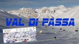 Val Di Fassa Alba Pozza Canazei Dolomites Ski Panorama  Resort Review [upl. by Sigismundo]