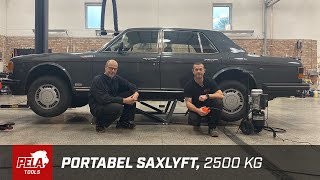 Lars amp Magnus visar Portabel saxlyft 2500 kg från PELA Tools [upl. by Benton]