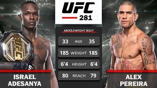 UFC Alex Pereira vs Israel Adesanya Full Fight Highlights [upl. by Kasey]